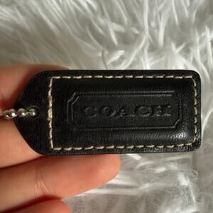 y2k 1.5" Vintage COACH  Fob Bag Charm Hang tag Hangtag